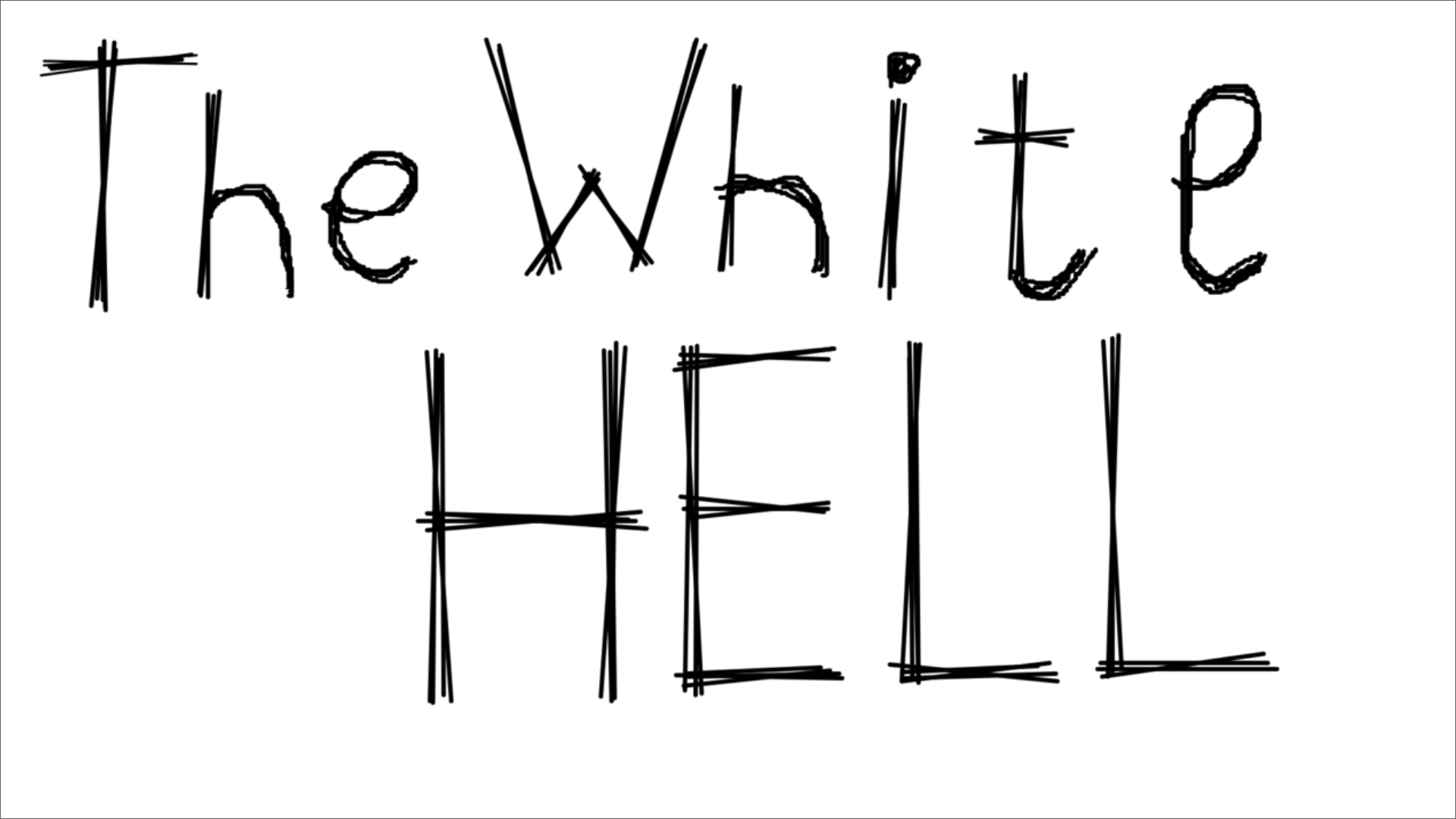 The White Hell — game title screen